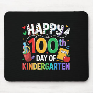 100 Tage Kindergarten-Lehrer Glücklicher 100. Tag Mousepad