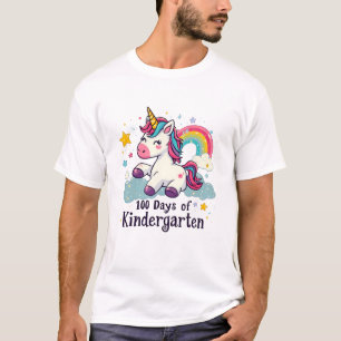 100 Tage Kindergarten Magical Learning Unicorn T-Shirt