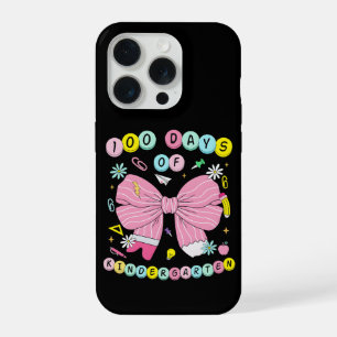 100 Tage Kindergarten Süße rosa Schleife iPhone 15 Pro Hülle