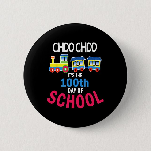 100 Tage Kindergartenlehrer Button (Vorderseite)