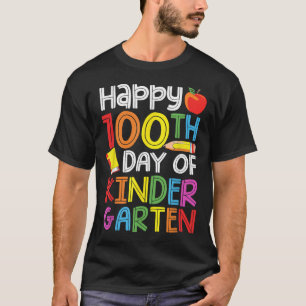 100 Tage Kindergartenlehrer Kinder 100 Tage T-Shirt