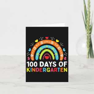 100 Tage Kindergartenlehrer oder Student Karte