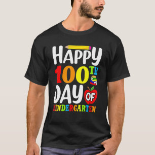 100 Tage Kindergartenlehrer oder Student T-Shirt