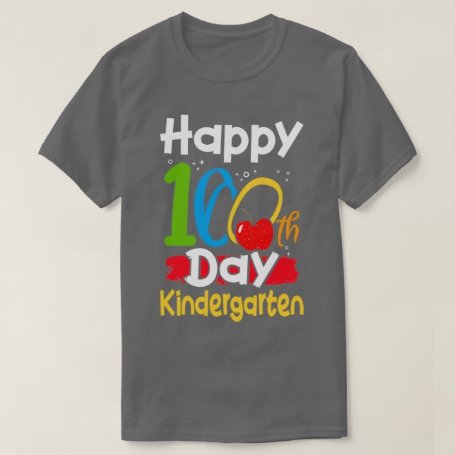 100 Tage Kindergraten Schule T-Shirt (Design vorne)