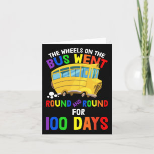 100 Tage Kinderzimmer Rhymes Rad auf dem Bu Karte