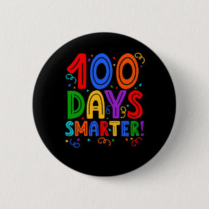 100 Tage klüger - 100. Schultag T - Shirt Button