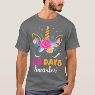 100 Tage klüger 100 Tage Schule 100. Einhorn T-Shirt