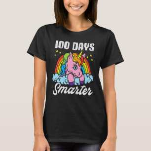 100 Tage klüger Einhorn 100. Schulmädchen T-Shirt