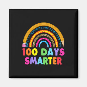 100 Tage klüger glücklicher 100. Schulrau Magnet