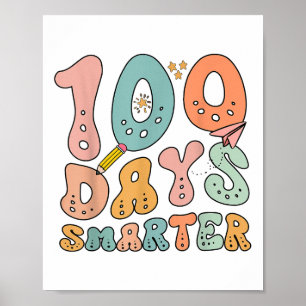 100 Tage klüger glücklicher 100. Schultag Poster
