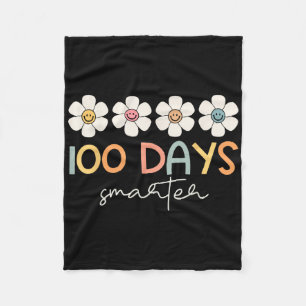 100 Tage klüger Groovy 100. Schulmädchen T Fleecedecke