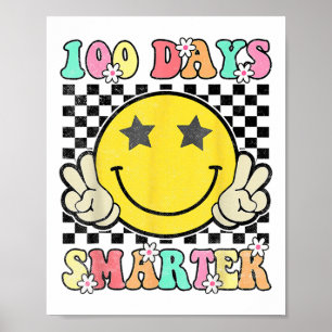 100 Tage klüger lächeln vor dem 100. Schultag Poster
