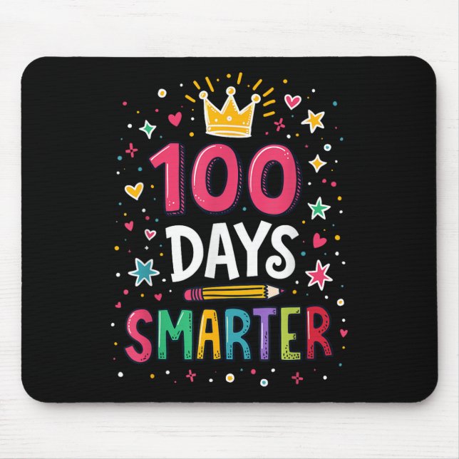 100 Tage klüger Lehrer 100. Schultag Kinder Mousepad (Vorne)