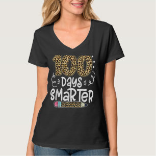 100 Tage klüger Leopard-Geschenk 100. Schultag T-Shirt
