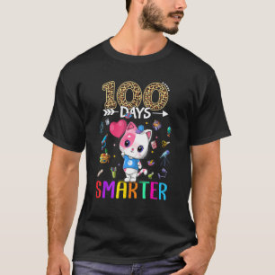 100 Tage klüger Niedliches Cat Girl Happy 100. T-Shirt