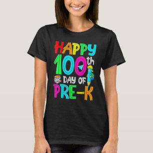 100 Tage klüger vor K glücklicher 100. Schultag P T-Shirt