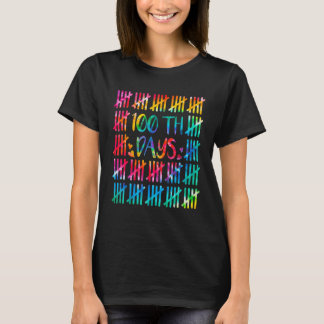 100 Tage klüger zählen Tally markiert 100. Tag T-Shirt