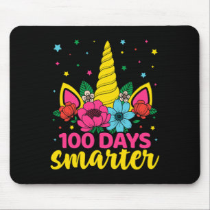 100 Tage klügere Einhornmädchen 100. Schultag Mousepad