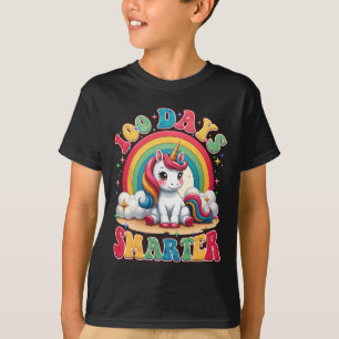 100 Tage klügere Kinder Mädchen einhorn 100. Tag v T-Shirt