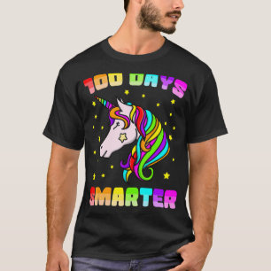 100 Tage klügere Mädchen 100. Schultag Unicor T-Shirt