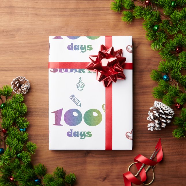 100 Tage kluges Papier - Schulgeschenk Geschenkpapier (Feiertagsgeschenk)