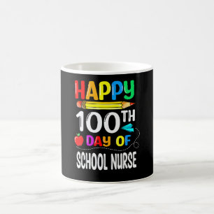 100 Tage Krankenschwester Schule Glücklicher 100. Kaffeetasse