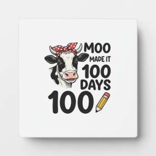100-Tage-Kuh-Shirt Vintage-Gravur-Schuldesign Fotoplatte