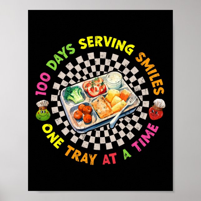 100 Tage Lächeln pro Tablette Mittagessen Poster (Vorne)