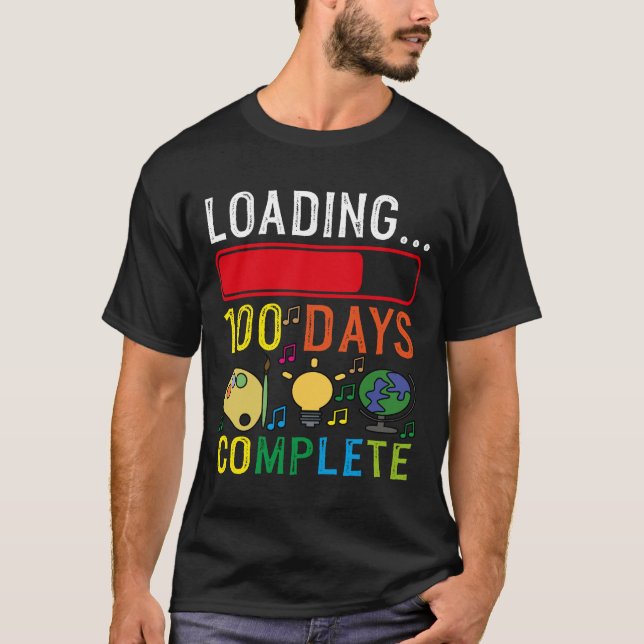 100 Tage laden abgeschlossen T-Shirt (Vorderseite)