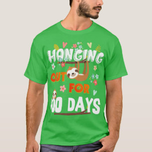 100 Tage lang Funny Sloth T-Shirt