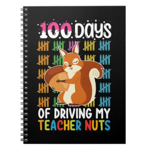 100 Tage lang macht das Eichhörnchen meinen Lehrer Notizblock