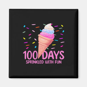 100 Tage lang mit Eiscreme gesprinst am 100. Magnet