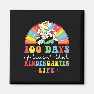 100 Tage Leben#39; dieser Kindergarten Hippie rai Magnet