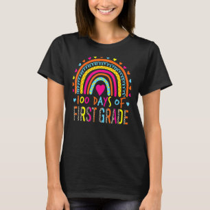 100 Tage Leopard-Regenbogen erster Klasse 100 Tage T-Shirt