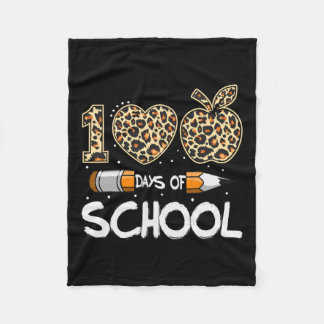 100 Tage Leopardenlehrer Kinder 100 Tage Fleecedecke