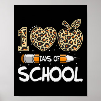 100 Tage Leopardenlehrer Kinder 100 Tage Poster
