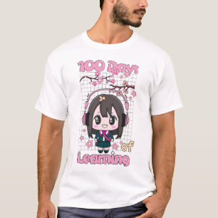 100 Tage Lernen: Eine Reise des Wachstums und Achi T-Shirt