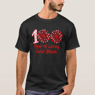 100 Tage Liebe drittes Herz 100. Tag T-Shirt