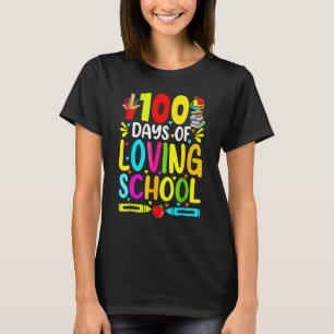100 Tage Liebesschule Niedlich 100. Schultag T-Shirt