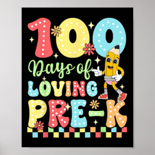 100 Tage liebevolle Kinderfeier vor dem Schulabsch Poster