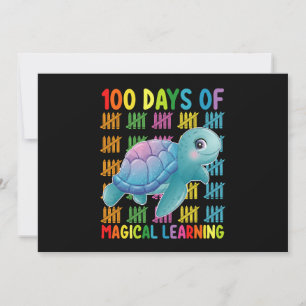 100 Tage Magische Lernschule Turtle School Einladung