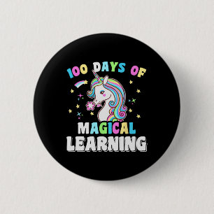 100 Tage Magisches Einhorn Kinderkostüm 100. Tag Button