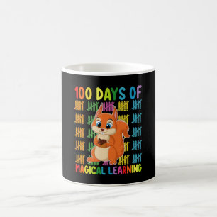 100 Tage magisches Lern-Eichhörnchen-Schule Kaffeetasse