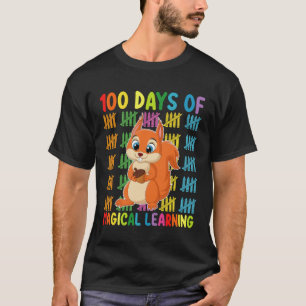 100 Tage magisches Lern-Eichhörnchen-Schule T-Shirt