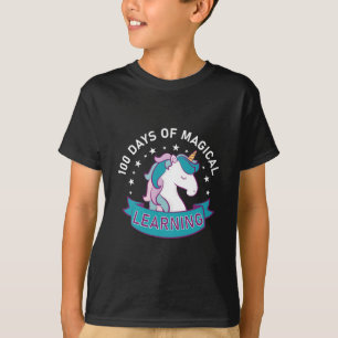 100 Tage Magisches Lernen 100. Tag - Einhorn T-Shirt