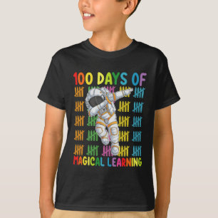 100 Tage magisches Lernen Astronautenschule T-Shirt