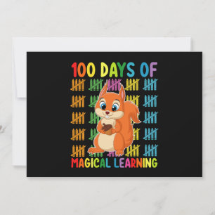100 Tage Magisches Lernen Eichhörnchenschule Einladung