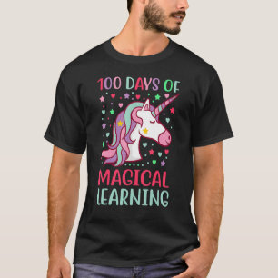 100 Tage Magisches Lernen Einhorn Kinder Frauen T-Shirt