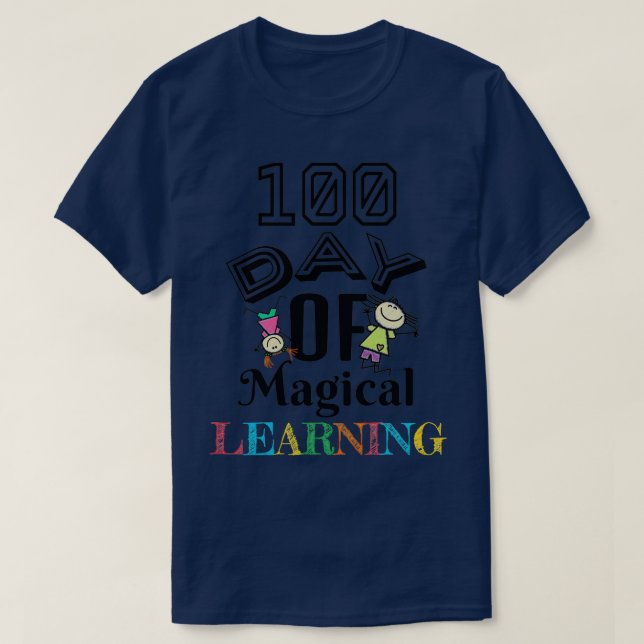 100 Tage magisches Lernen T-Shirt (Design vorne)