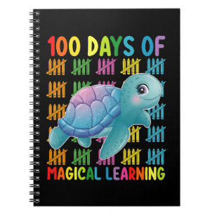 100 Tage magisches Lernen Turtle School Notizblock